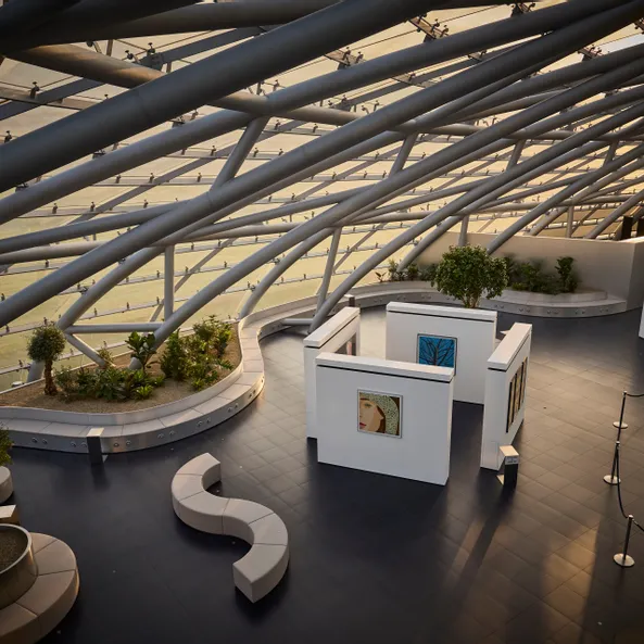 Architektur, Pflanzen, Kunstausstellung